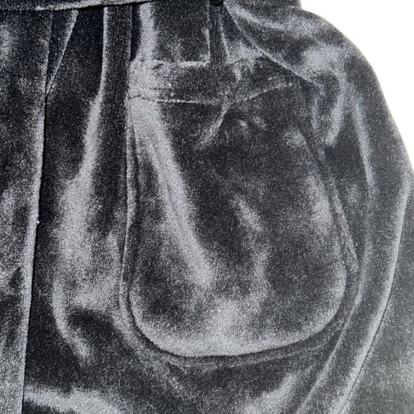 Victoria's Secret Fleece Bath Robe Women's Size XL/XXL Black Embroidered Logo - Picture 3 of 7